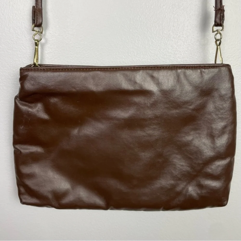 Vintage Brown‎ Retro Convertible Shoulder Bag Clutch